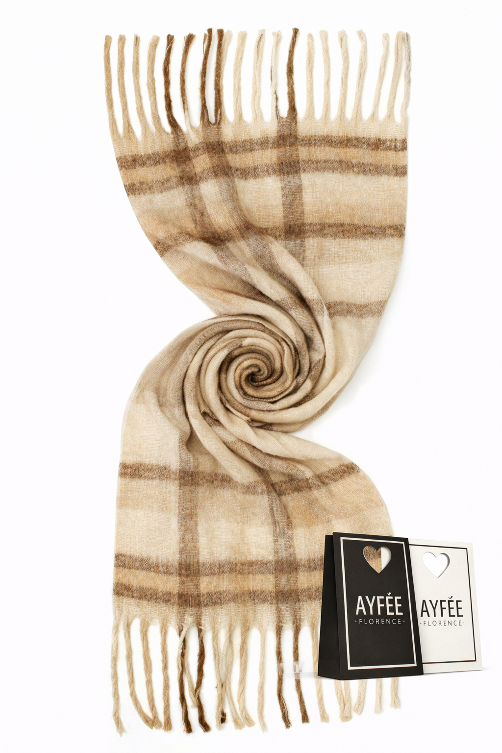 STOLA JACQUARD SCOZZESE 100% VISCOSE MADE IN PRC 